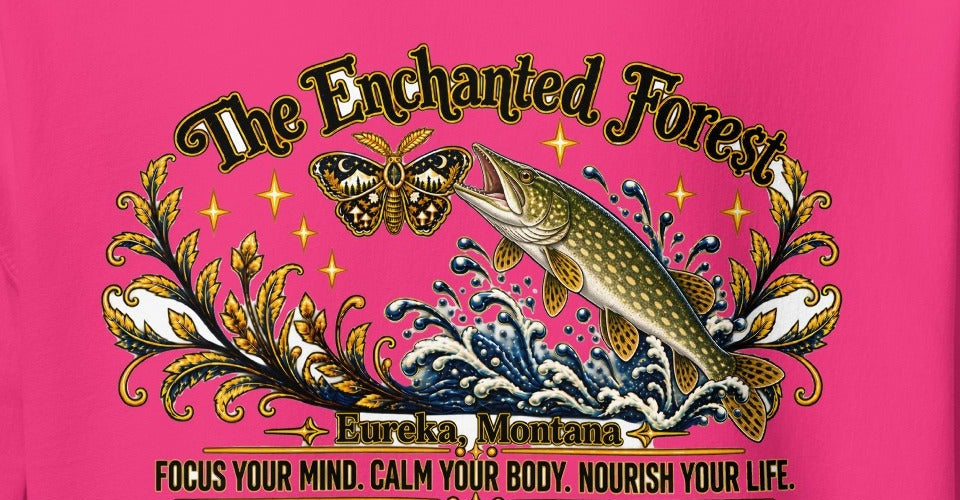 Enchanted Forest Northern Pike Hoodie – Light