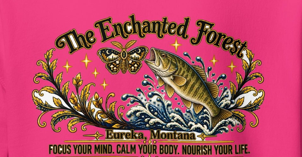 Enchanted Forest Smallmouth Bass Hoodie – Light