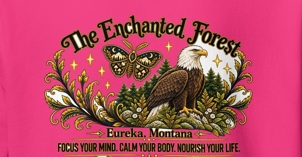 Enchanted Forest Bald Eagle Hoodie – Light