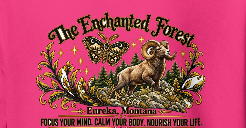 Enchanted Forest Bighorn Ram Hoodie – Light