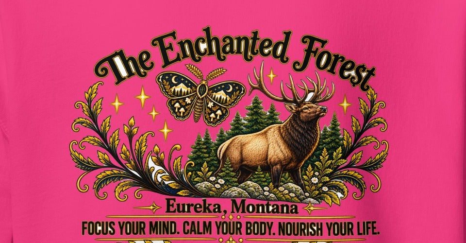 Enchanted Forest Bull Elk Hoodie – Light