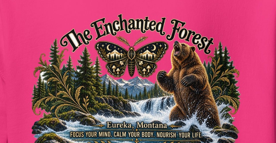 Enchanted Forest Grizzly Hoodie – Light