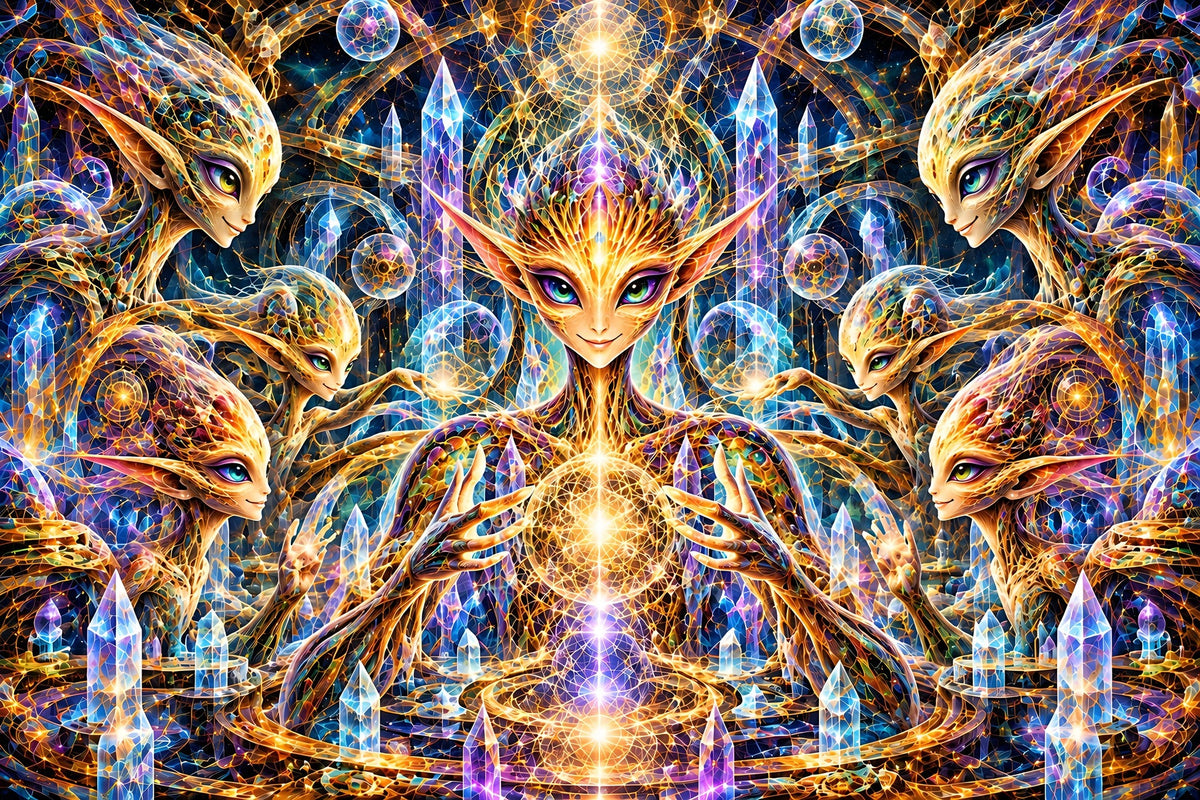 crystal council canvas artwork