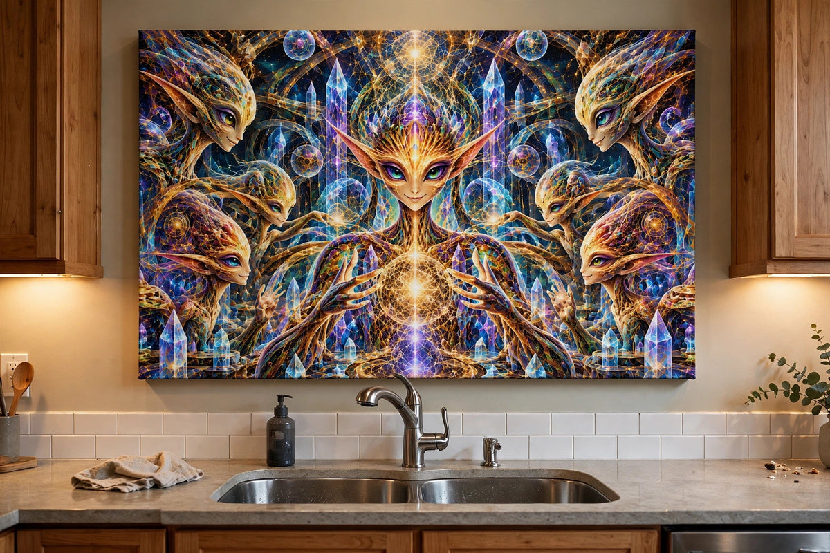 crystal council kitchen sink canvas on wall