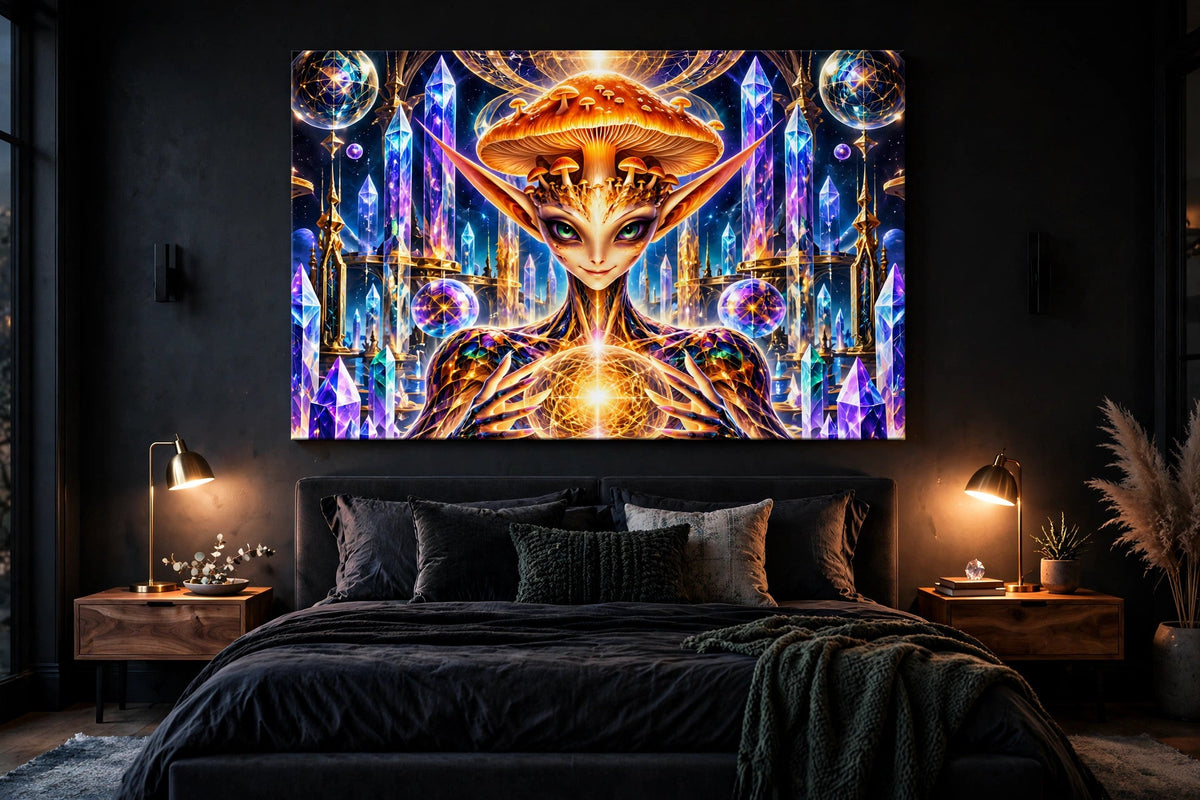 crystal keeper bedroom canvas on wall