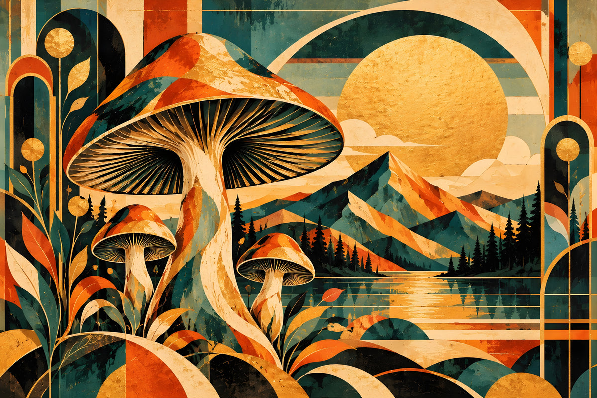 Deco Rust flat art