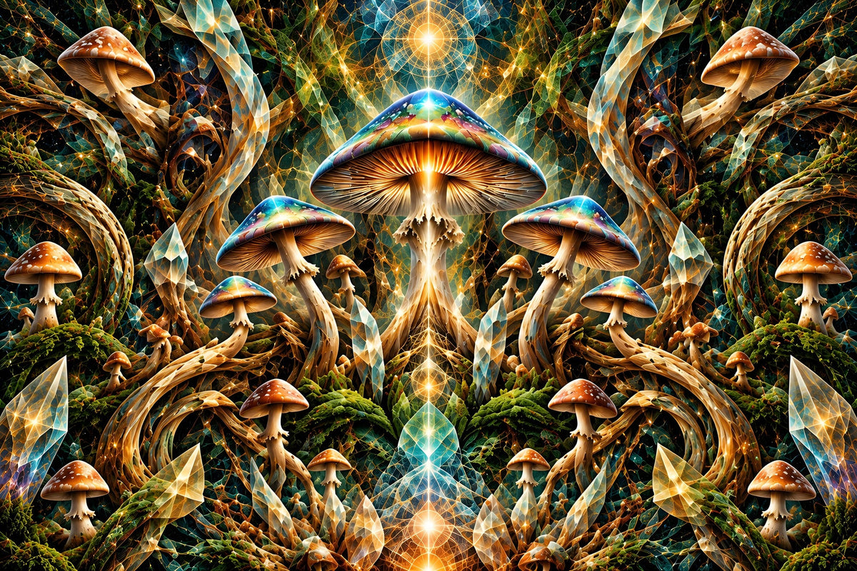 prism grotto canvas artwork