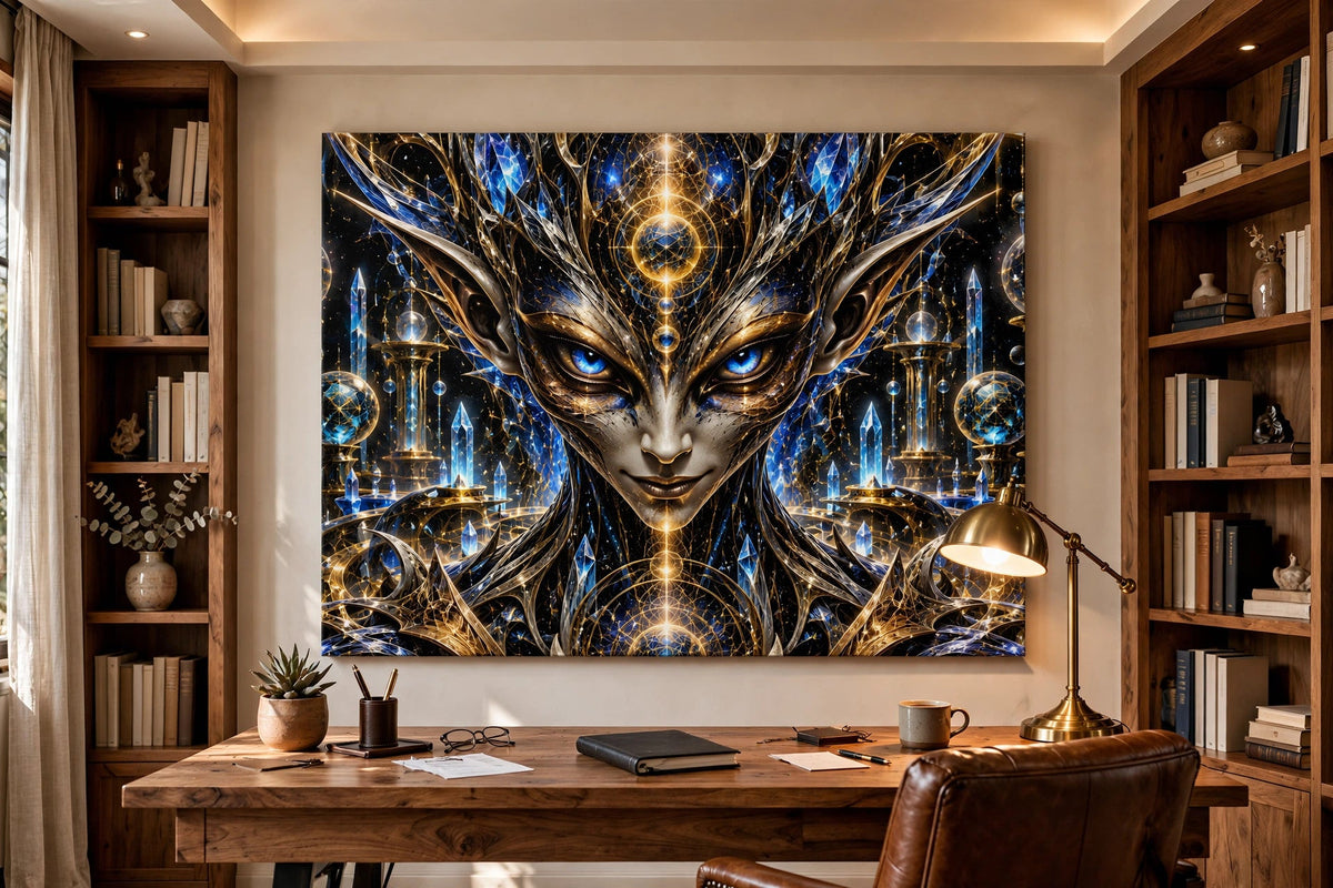 the seer office canvas on wall
